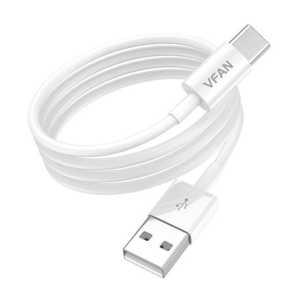 USB és USB-C kábel Vipfan X03, 3A, 1m (fehér)