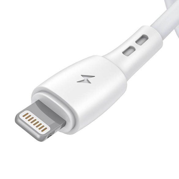 USB és Lightning kábel Vipfan Racing X05, 3A, 2m (fehér)