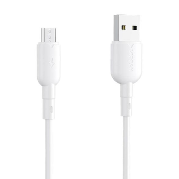 USB és Micro USB kábel Vipfan Colorful X11, 3A, 1m (fehér)