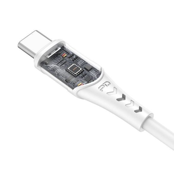 USB-C Lightning kábel Vipfan P04, 3A, PD, 1m (fehér)