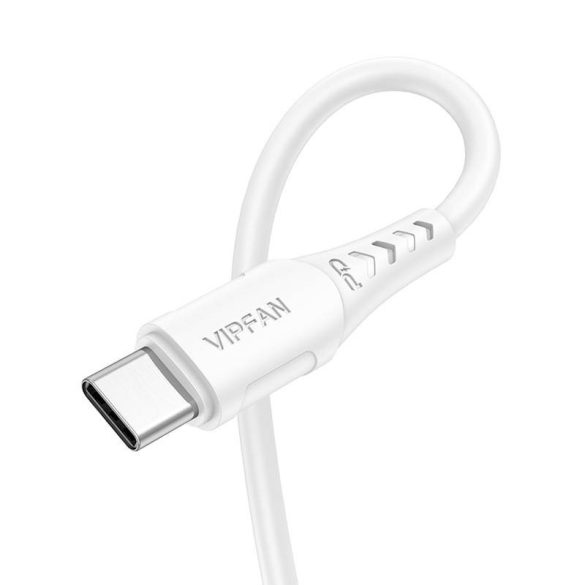 USB-C Lightning kábel Vipfan P04, 3A, PD, 2m (fehér)