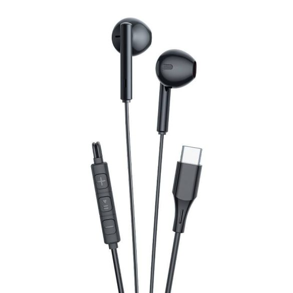 Vezetékes fülhallgató Vipfan M18, USB-C (fekete)