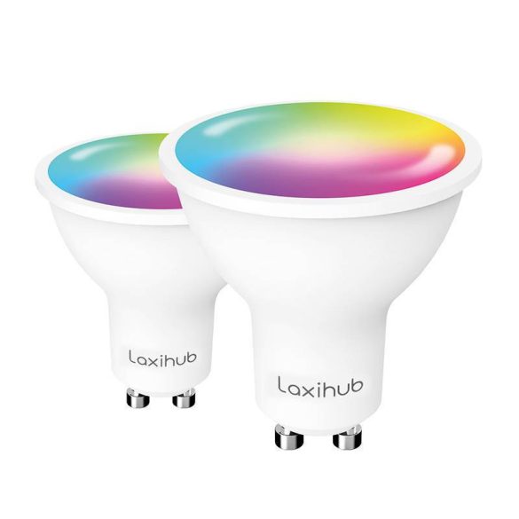 Laxihub LAGU10S Wifi Bluetooth TUYA Smart LED izzó (2-csomag)