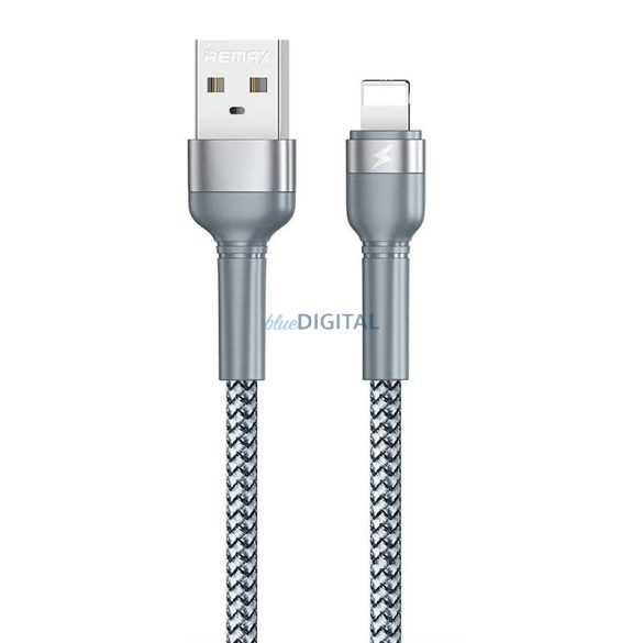 Kábel USB Lightning Remax Jany Alloy, 1m, 2.4A (ezüst)