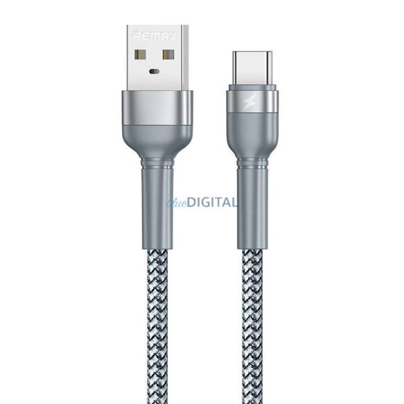Kábel USB-C Remax Jany Alloy, 1m, 2.4A (ezüst)