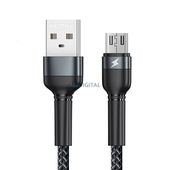 Kábel USB Micro Remax Jany Alloy, 1m, 2.4A (fekete)