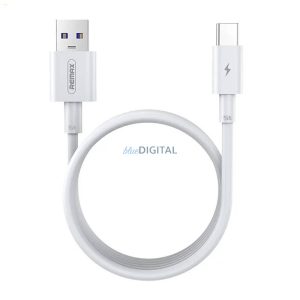 Kábel USB-C Remax Marlik, 5A, 1m (fehér)