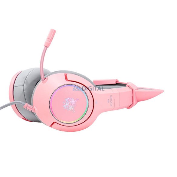 ONIKUMA K9 rózsaszín Gaming fejhallgató