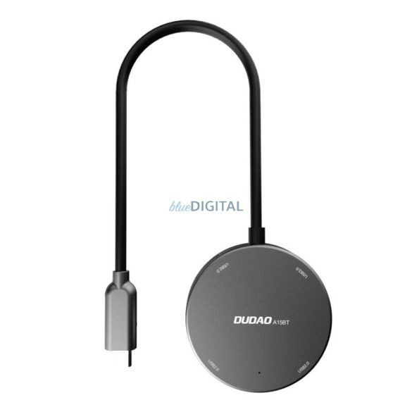 Hub Dudao A15B 4w1, USB 3.0 + 3x USB 2.0 USB-C-re (szürke)