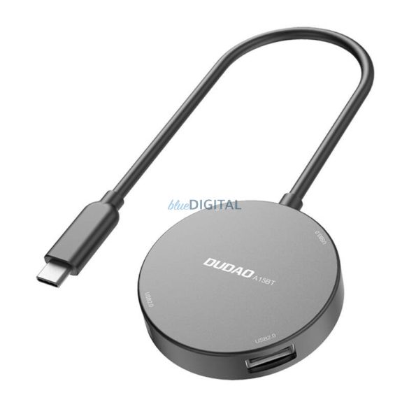 Hub Dudao A15B 4w1, USB 3.0 + 3x USB 2.0 USB-C-re (szürke)