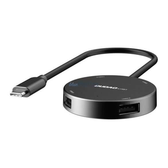 Hub Dudao A15B 4w1, USB 3.0 + 3x USB 2.0 USB-C-re (szürke)