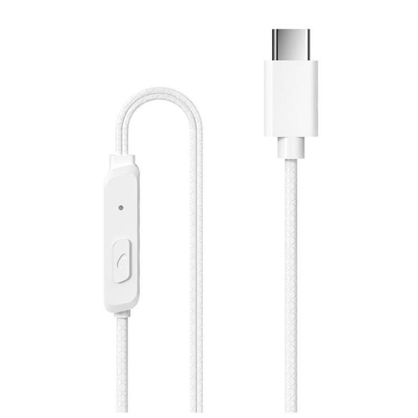 Vezetékes fülhallgató Dudao X3B USB-C csatlakozóval (fehér)