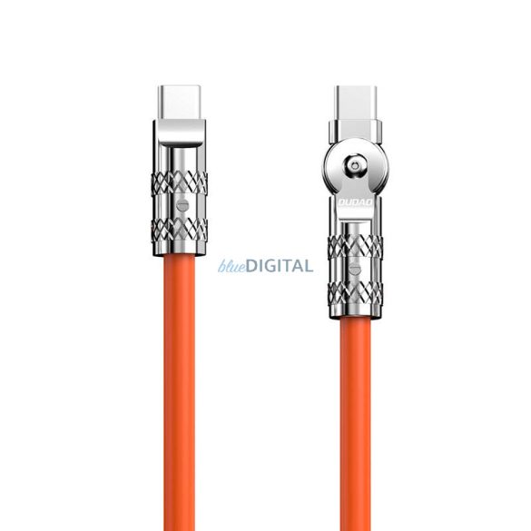 USB-C-ről USB-C-re forgó kábel Dudao L24CC 120W 1m (narancssárga)