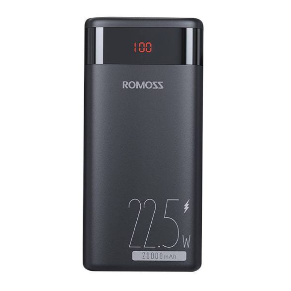 Powerbank Romoss Ares 20PF, PD 22.5W, 20000mAh (fekete)