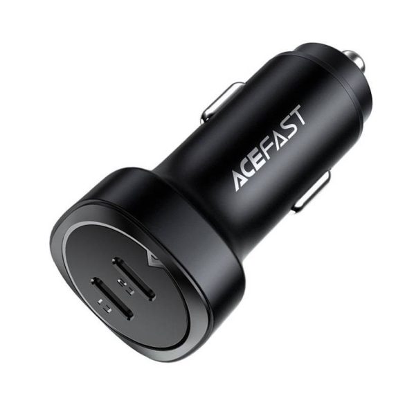 Autótöltő Acefast B2, 72W, 2x USB-C (fekete)