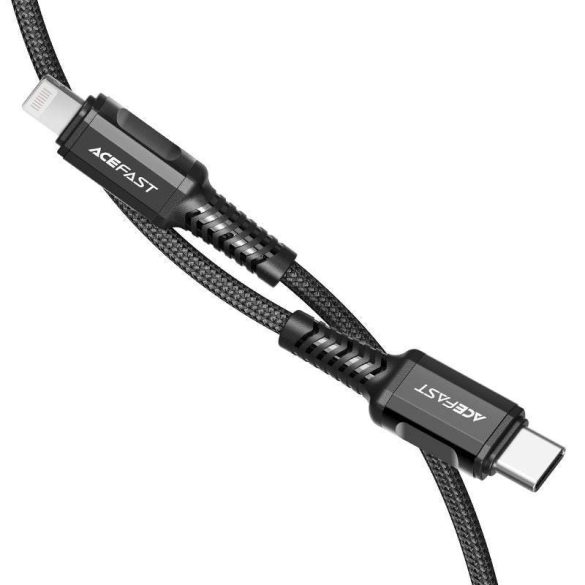 Kábel USB-C Lightning Acefast C1-01, 1,2m (fekete)