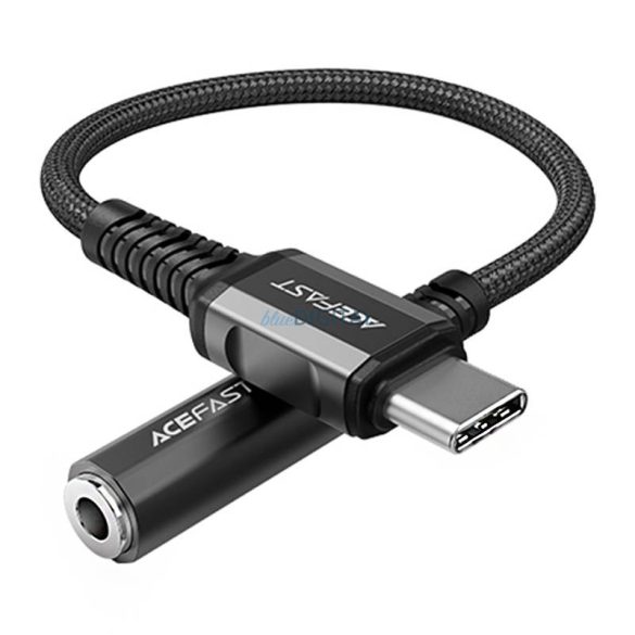 Adapter USB-C 3,5 mm-es mini jack csatlakozóra Acefast C1-07 18cm (fekete)