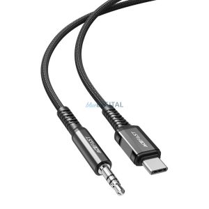 USB-C kábel 3,5 mm-es mini jack csatlakozóra Acefast C1-08 1.2m (fekete)