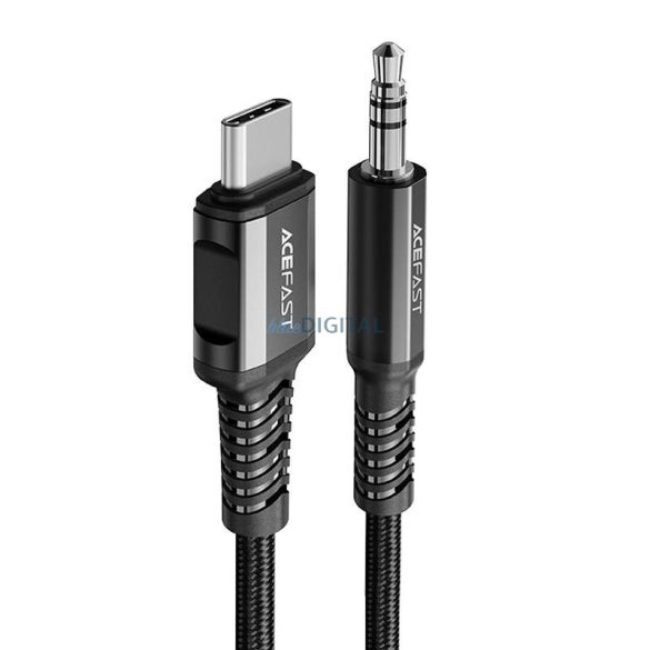USB-C kábel 3,5 mm-es mini jack csatlakozóra Acefast C1-08 1.2m (fekete)