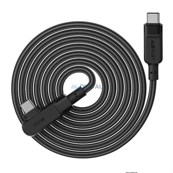Kábel USB-C-USB-C Acefast C5-03 szögletes, 100W, 2m (fekete)