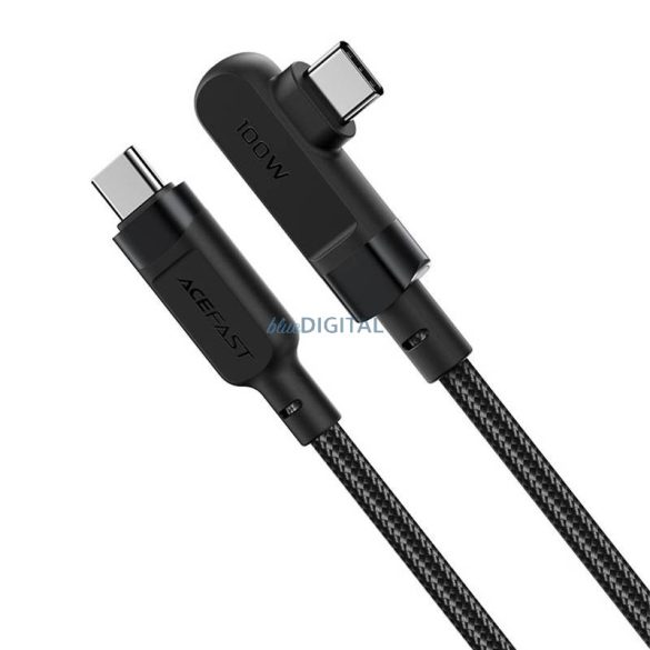 Kábel USB-C-USB-C Acefast C5-03 szögletes, 100W, 2m (fekete)