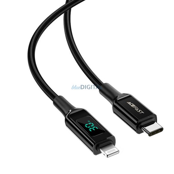 Kábel USB-C Lightning Acefast C6-01, 30W, MFi, 1.2m (fekete)