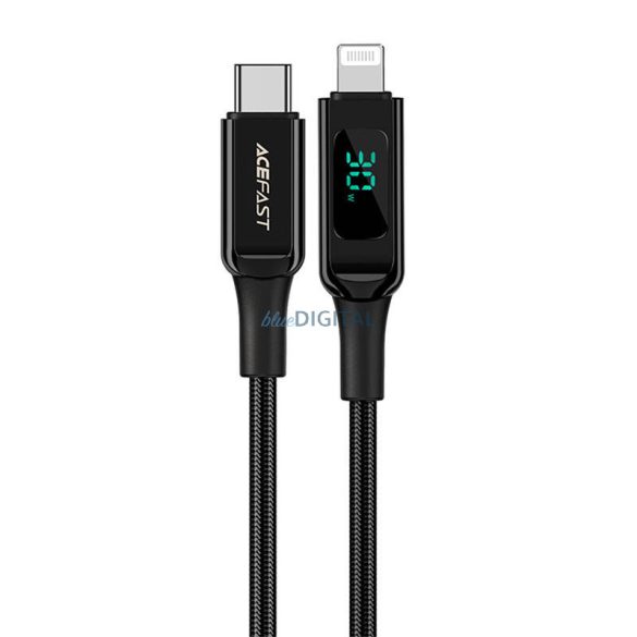 Kábel USB-C Lightning Acefast C6-01, 30W, MFi, 1.2m (fekete)