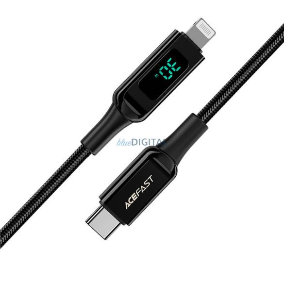 Kábel USB-C Lightning Acefast C6-01, 30W, MFi, 1.2m (fekete)
