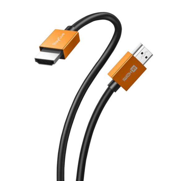 RayCue CB104 HDMI-HDMI 2.0 4K60Hz PVC kábel, 2m - fekete