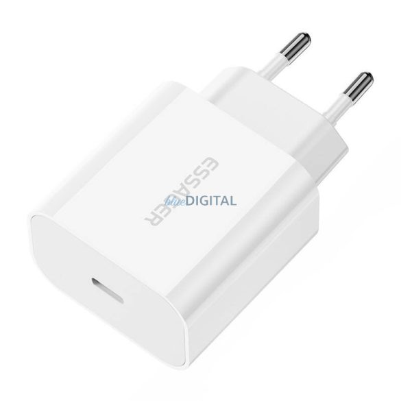 Essager ES-CD30 hálózati töltő 1xUSB-C csatlakozással 20W PD - fehér