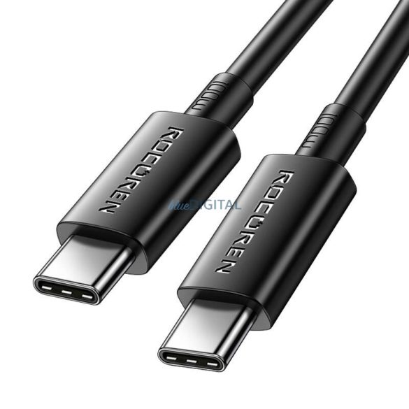 Rocoren Simples Series Type-C - Type-C kábel 100W 480 Mbps 1m - fekete