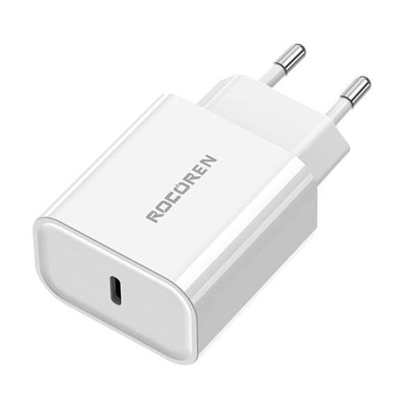 Rocoren PD 20W USB-C Gyorstöltő (fehér)