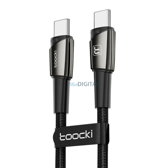 Toocki C-C töltőkábel, 1m, 140W (fekete)