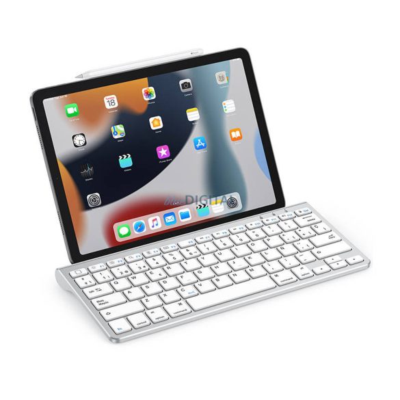Omoton KB088 vezeték nélküli iPad billentyűzet tablet tartó (ezüst)