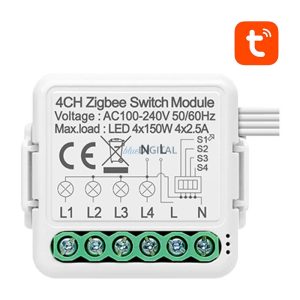Intelligens kapcsoló modul ZigBee Avatto N-ZWSM01-3 TUYA