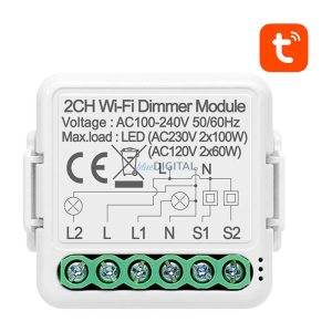 Intelligens dimmer kapcsoló modul WiFi Avatto N-DMS01-2 TUYA