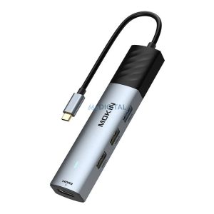 MOKiN MOUC6005 dokkoló 5-az-1-ben USB-C PD 3.0 100W - ezüst