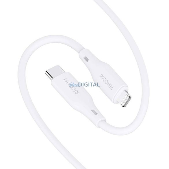 USB-C Lightning kábel Ricomm RLS007CLW 2.1m