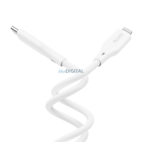 USB-C Lightning kábel Ricomm RLS007CLW 2.1m