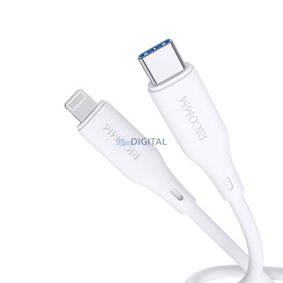 USB-C Lightning kábel Ricomm RLS004CLW 1,2m