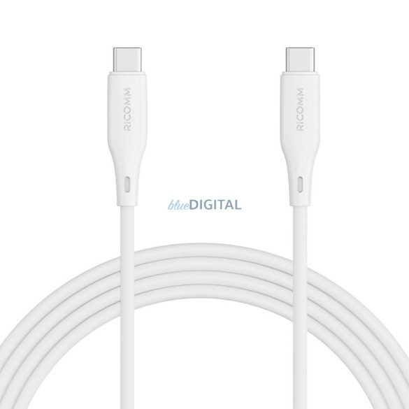 USB-C-USB-C kábel Ricomm RLS304CCW 1.2m