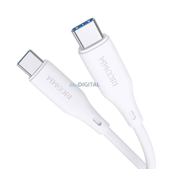 USB-C-USB-C kábel Ricomm RLS304CCW 1.2m