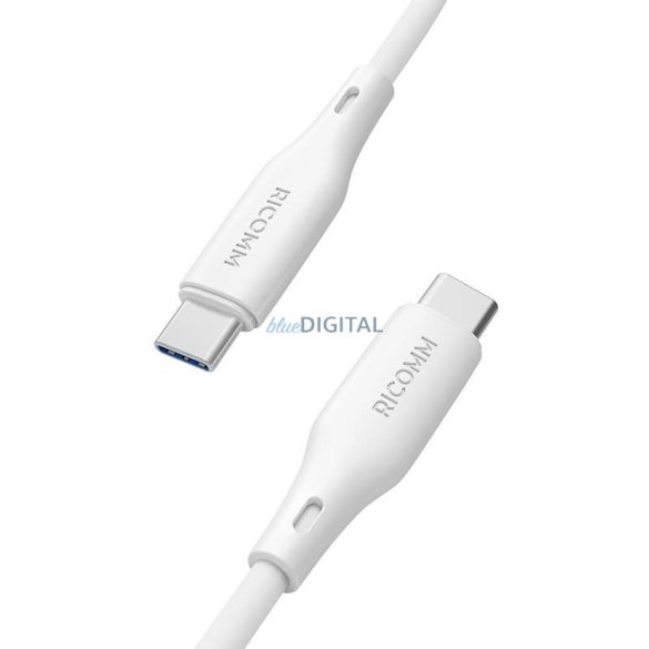 USB-C-USB-C kábel Ricomm RLS304CCW 1.2m