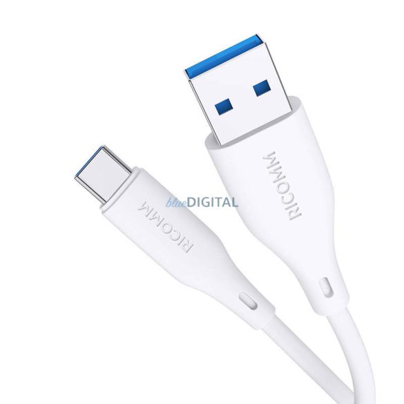 USB-A USB-C kábel Ricomm RLS007ACW 2.1m