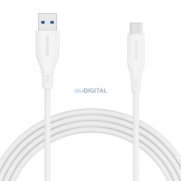 USB-A USB-C kábel Ricomm RLS004ACW 1,2m