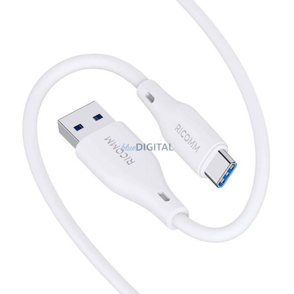 USB-A USB-C kábel Ricomm RLS004ACW 1,2m