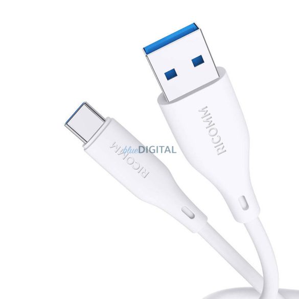 USB-A USB-C kábel Ricomm RLS004ACW 1,2m