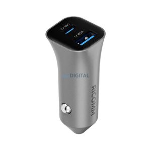 Autós töltő 38W Ricomm RA381 1xUSB-A, 1xUSB-C