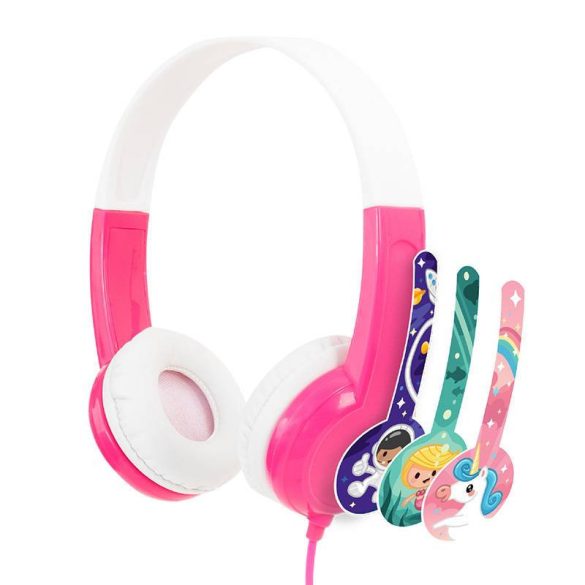 Vezetékes fejhallgató gyerekeknek Buddyphones Discover (rózsaszín)
