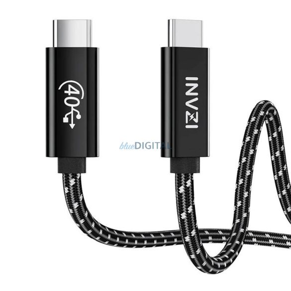USB-C / USB4.0 Gen3 kábel 240W 40Gbps, 1m (fekete)